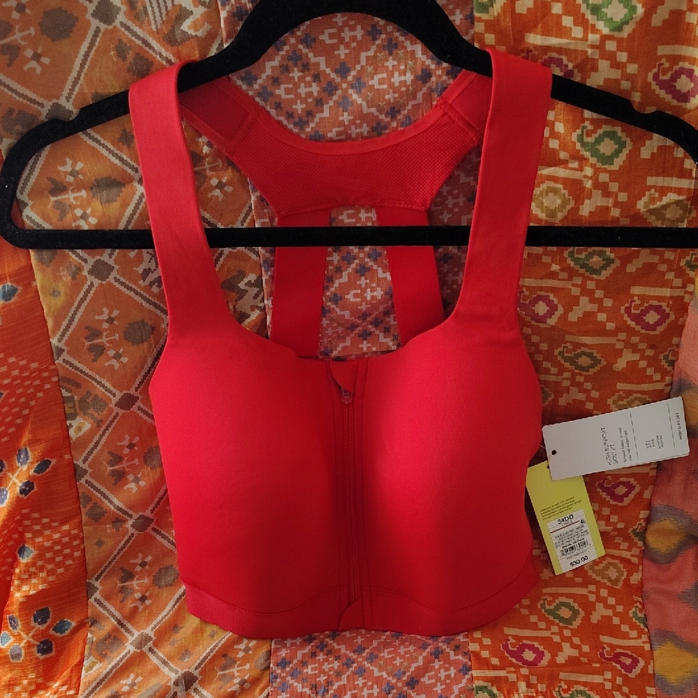 Bold Red Women's Sports Bra